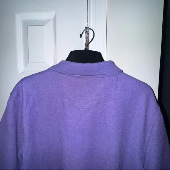 Croft & Barrow Mens LT Large Tall Purple Pique Polo Shirt NWT Easy Care Casual - Picture 11 of 11